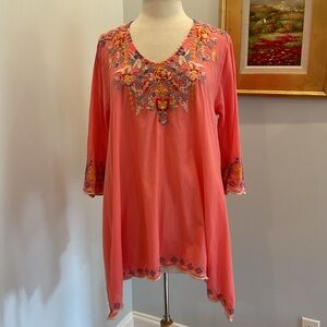 Johnny Was Rosetta Cotton Tunic